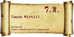 Tasch Mirtill névjegykártya